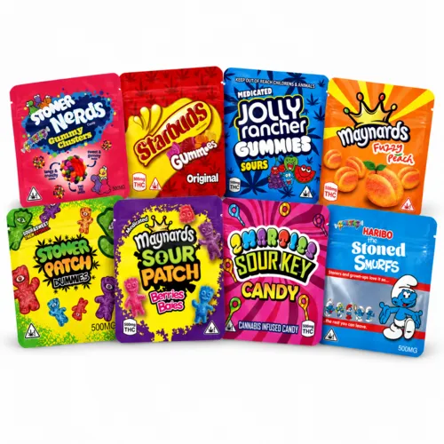 Custom Child-Resistant Flat Pouches