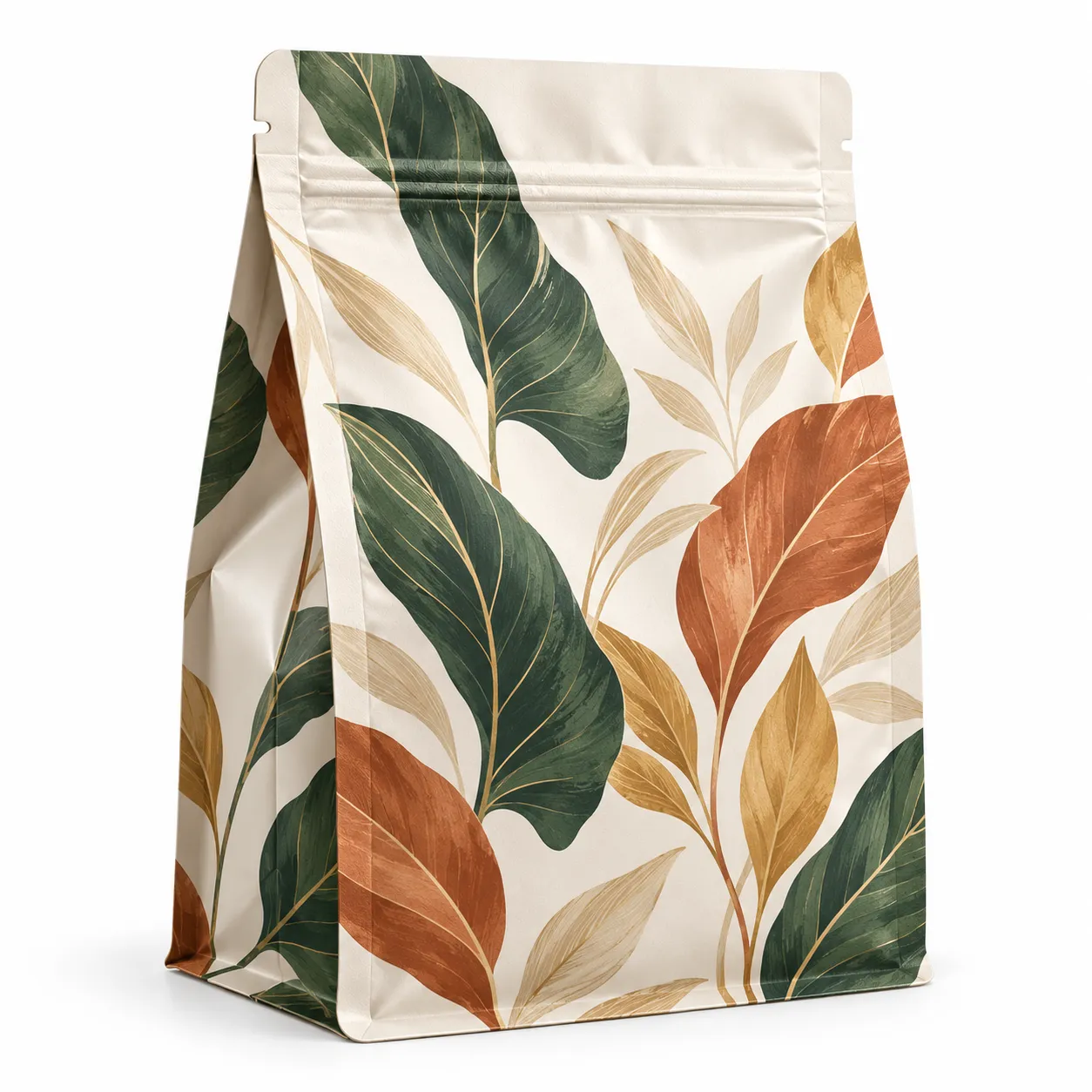 Digitally printed side gusset bag