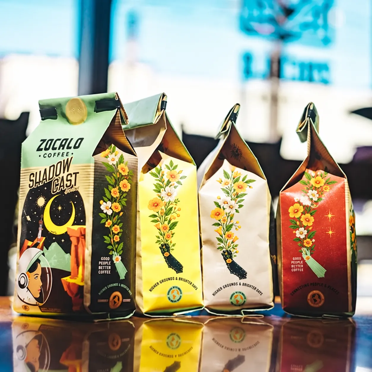Side gusset coffee bags