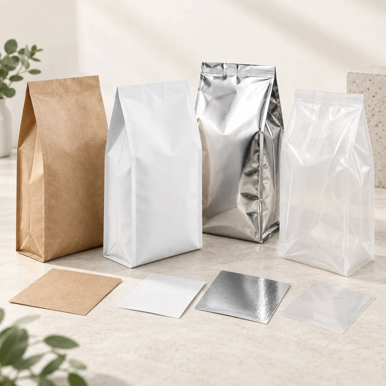 Custom Side Gusset Bags for Flexible Packaging Materials