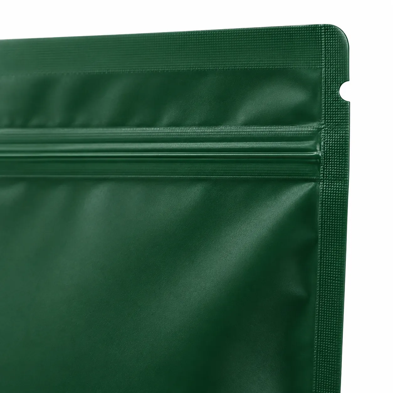 Custom flat bottom bag with tear notch