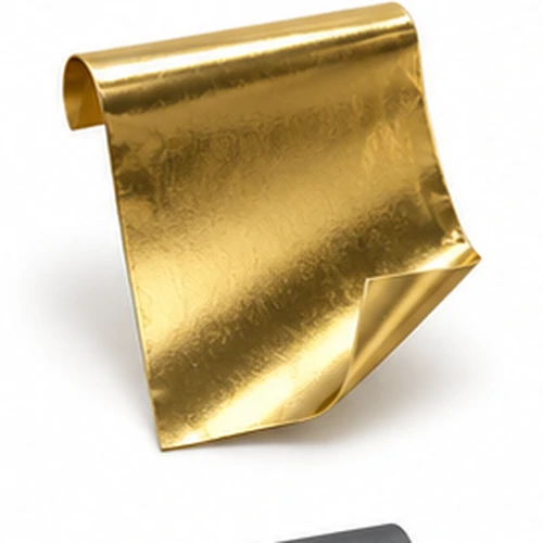 Gold-Tone Metallic Film packaging material appearance
