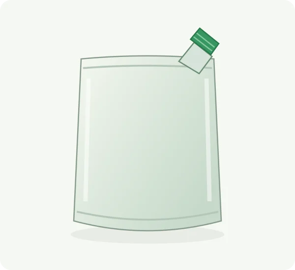 Spout & Cap on a flexible pouch